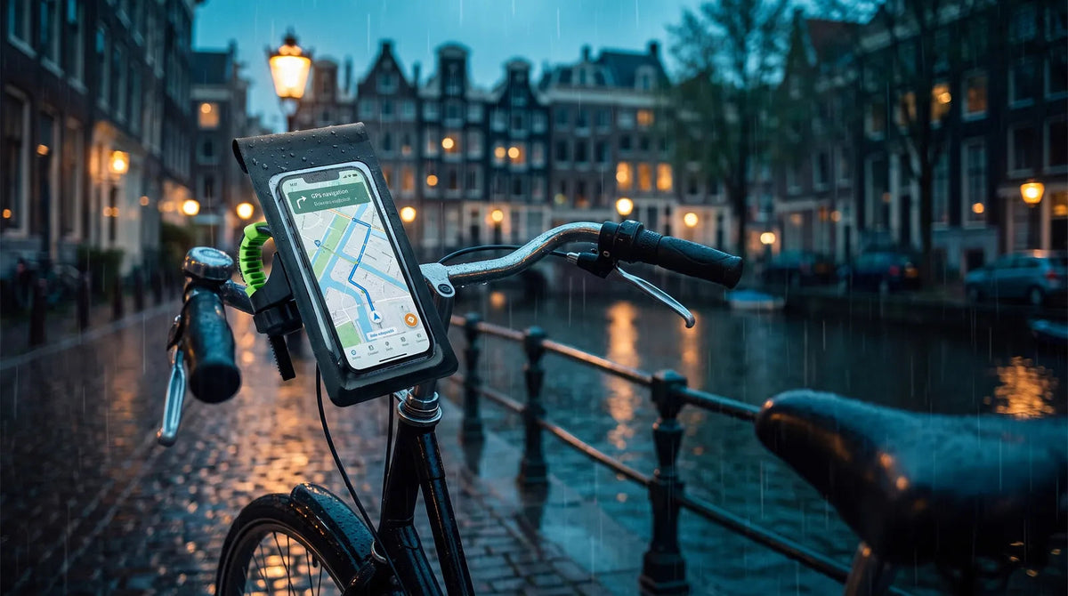 DRYRIDE op een stadsfiets langs de Amsterdamse grachten